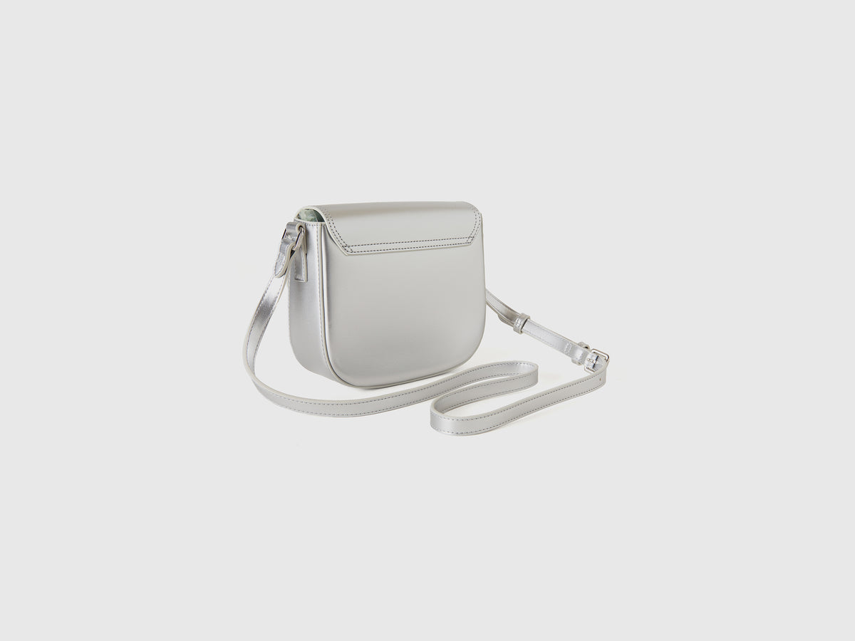 Borsa piccola a tracolla effetto vernice