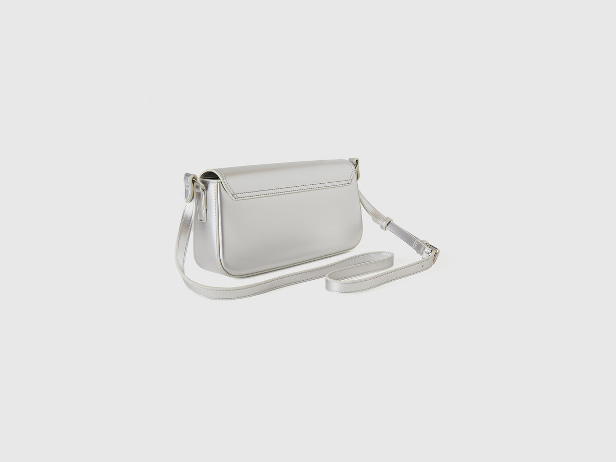 Borsa baguette effetto vernice