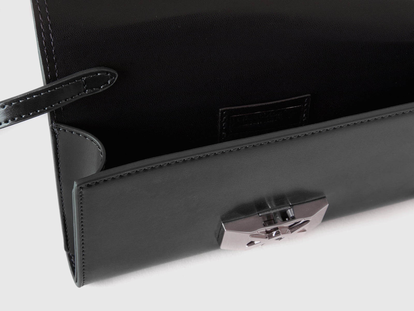 Borsa portacellulare con tracolla da donna nero 3 | Benetton Outlet