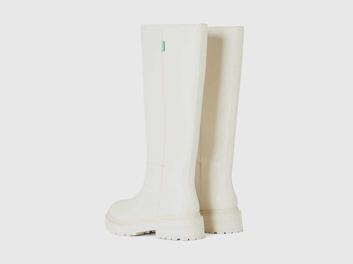 Botas altas en tejido revestido