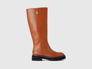 Botas altas en tejido revestido