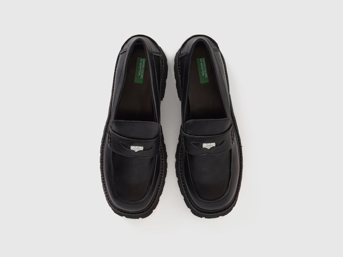 Mocasines de tela revestida
