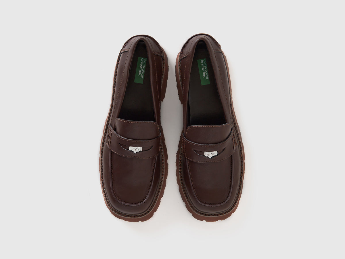 Mocasines de tela revestida