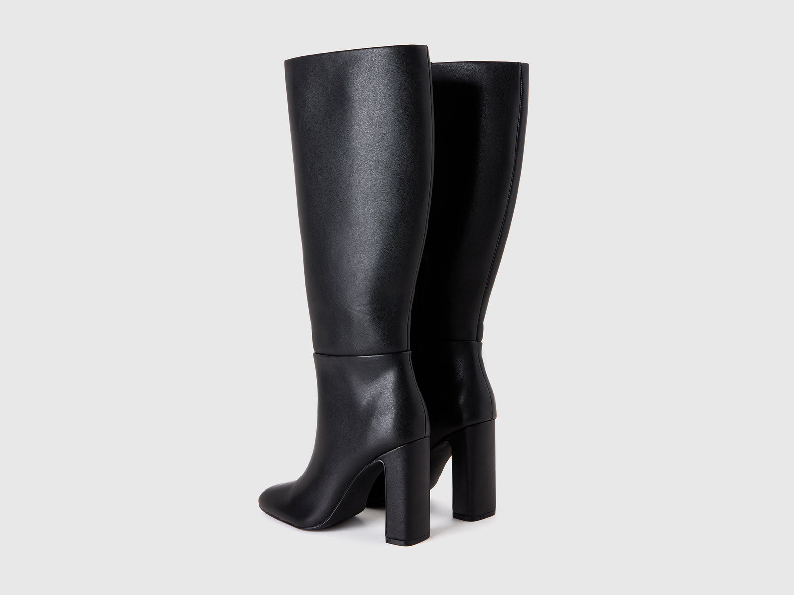 Botas de tacón de tejido revestido da donna nero 2 | Benetton Outlet