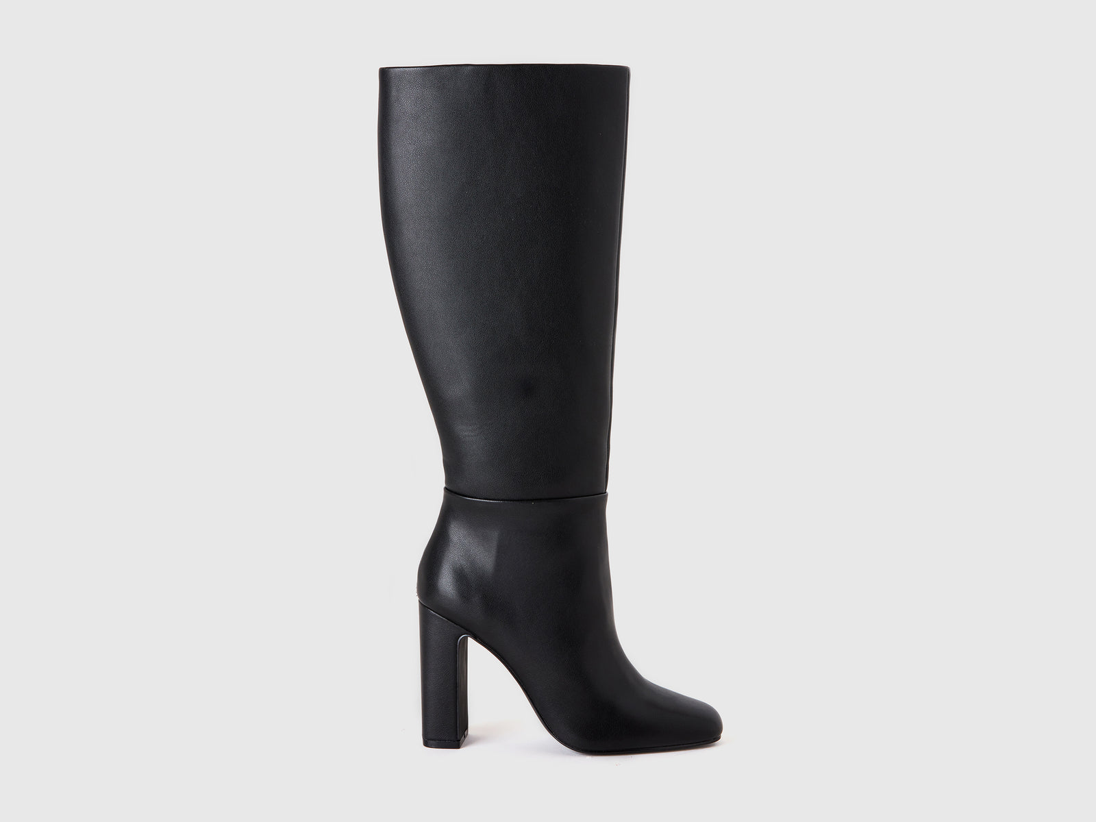Botas de tacón de tejido revestido da donna nero | Benetton Outlet