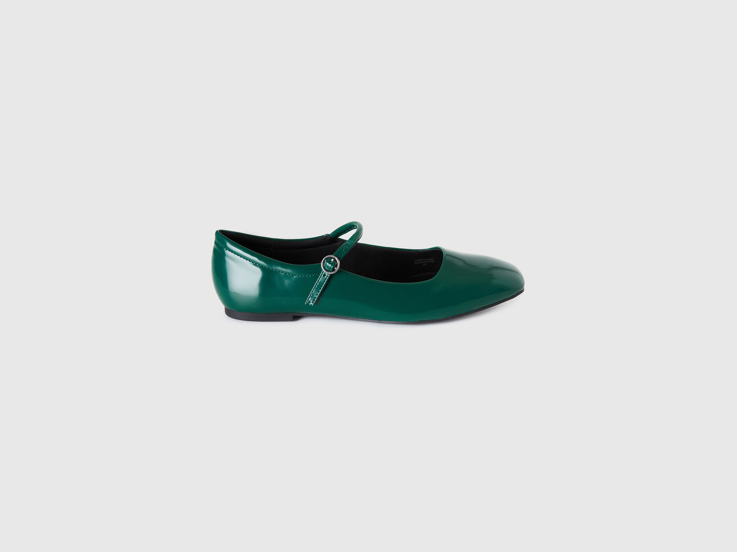 Ballerine con cinturino da donna verde scuro | Benetton Outlet