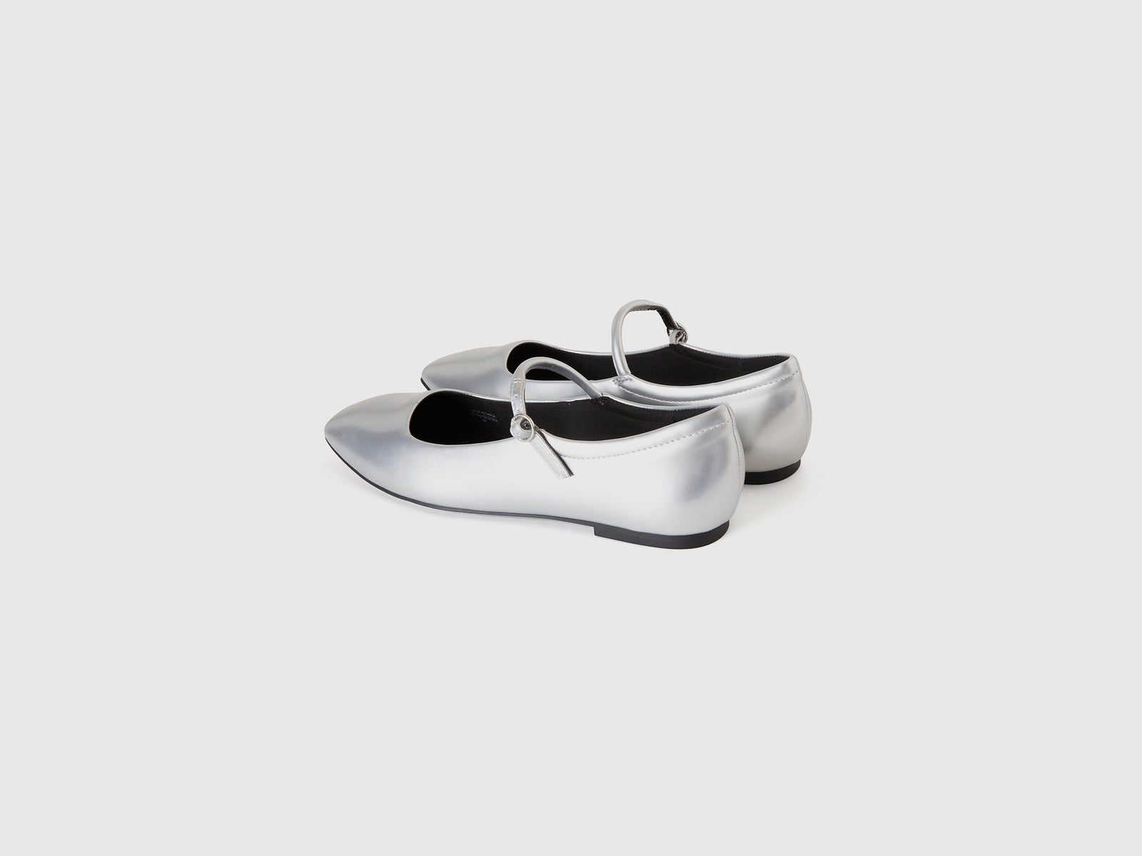 Ballerine con cinturino da donna argento 2 | Benetton Outlet