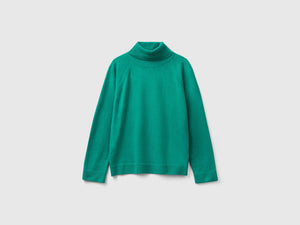 Maglione dolcevita acqua in misto lana e cashmere