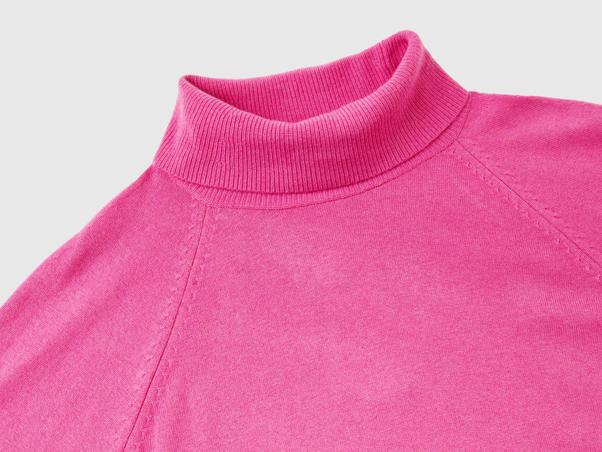 Maglione dolcevita in misto lana e cashmere