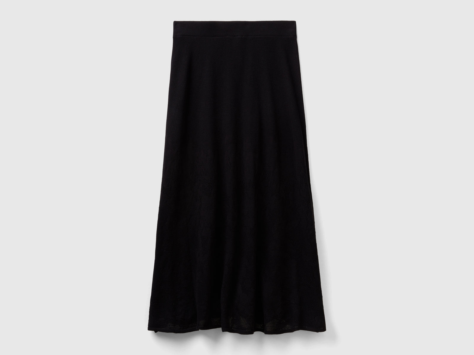 Gonna con motivo fiori da donna nero 2 | Benetton Outlet