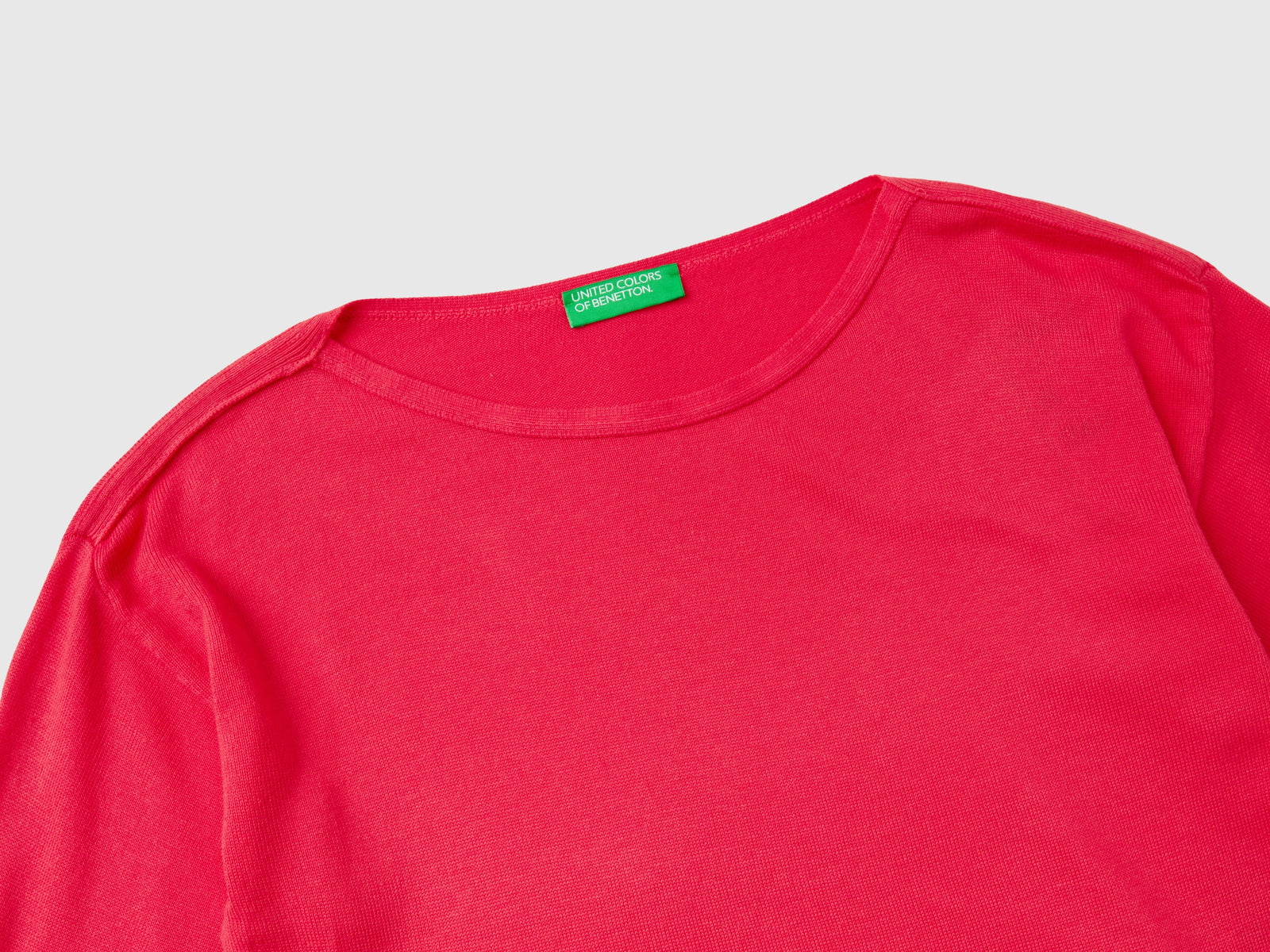 Maglia con scollo a barchetta da donna fucsia 3 | Benetton Outlet