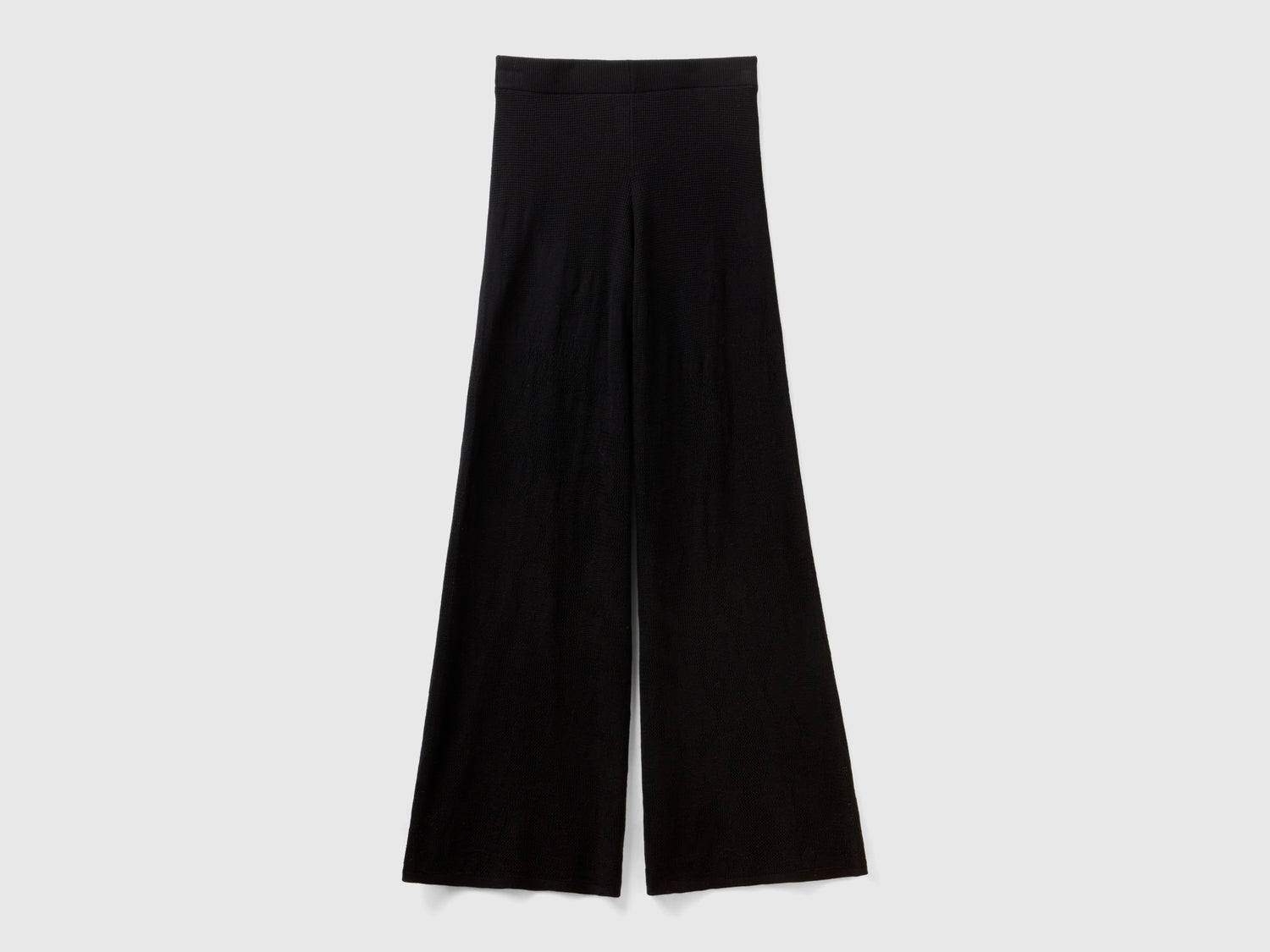 Pantalones anchos con estampado floral da donna nero | Benetton Outlet