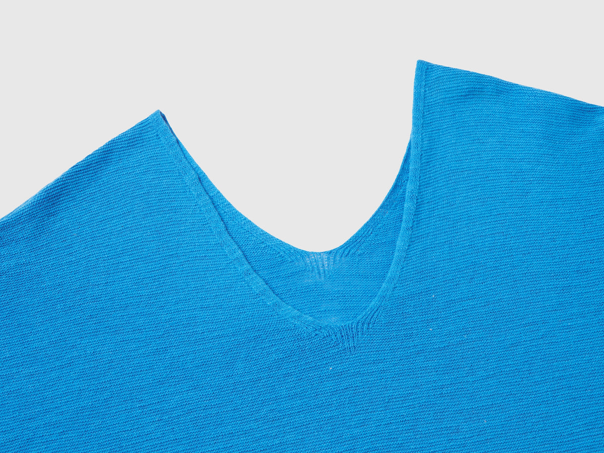 Maglia in misto cotone e lino