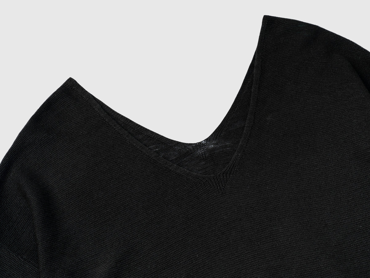 Maglia in misto cotone e lino