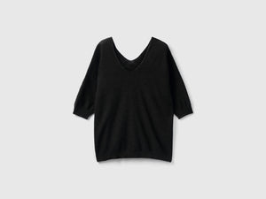 Maglia in misto cotone e lino