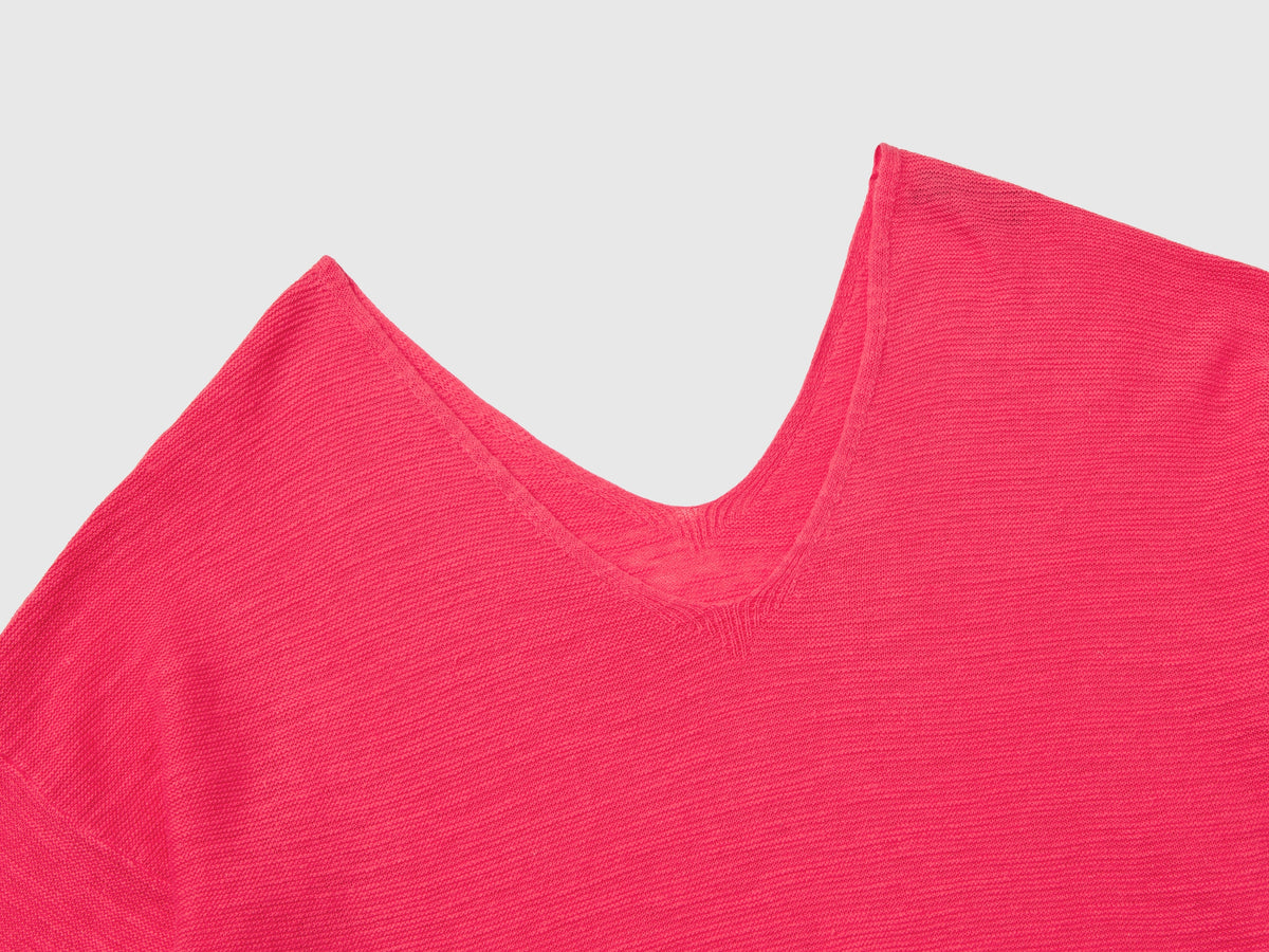 Maglia in misto cotone e lino