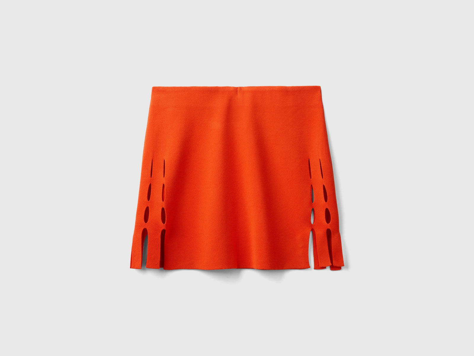 Minigonna cut out con frange da donna rosso 2 | Benetton Outlet