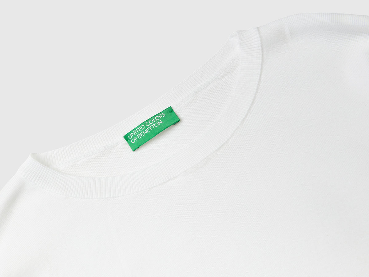 Maglia in cotone con scollo rotondo