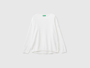 Maglia in cotone con scollo rotondo