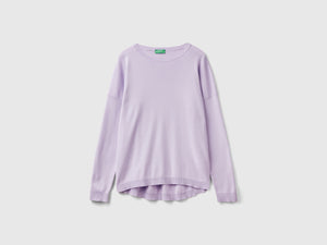 Maglia in cotone con scollo rotondo
