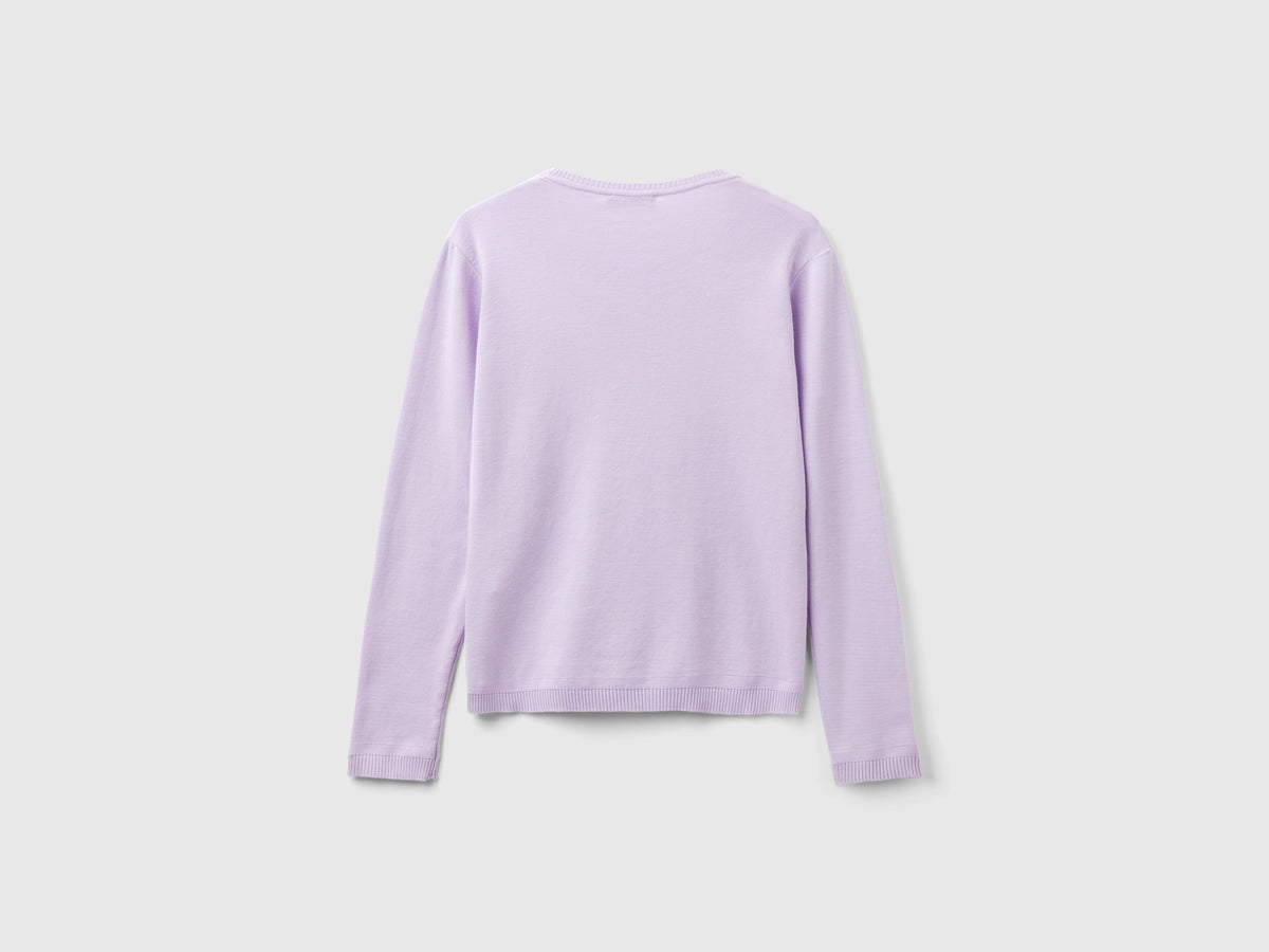 Maglia girocollo in puro cotone