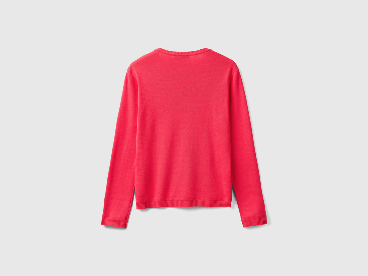 Maglia girocollo in puro cotone
