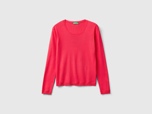 Maglia girocollo in puro cotone