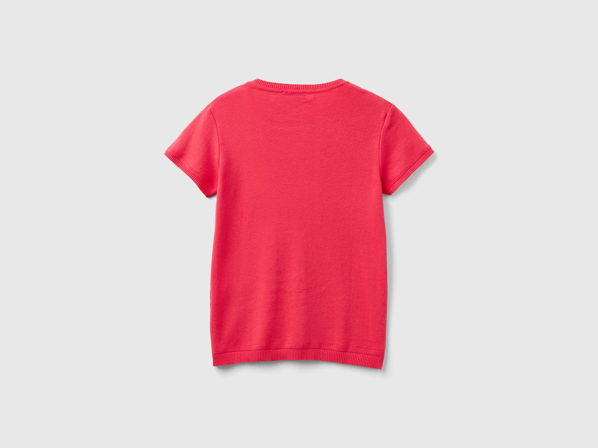 100% cotton short-sleeved top