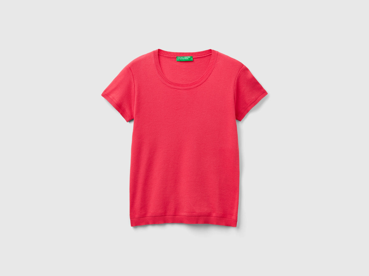 100% cotton short-sleeved top