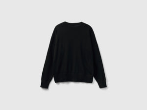Maglia girocollo in cotone tricot