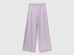 Pantaloni ampi in maglia