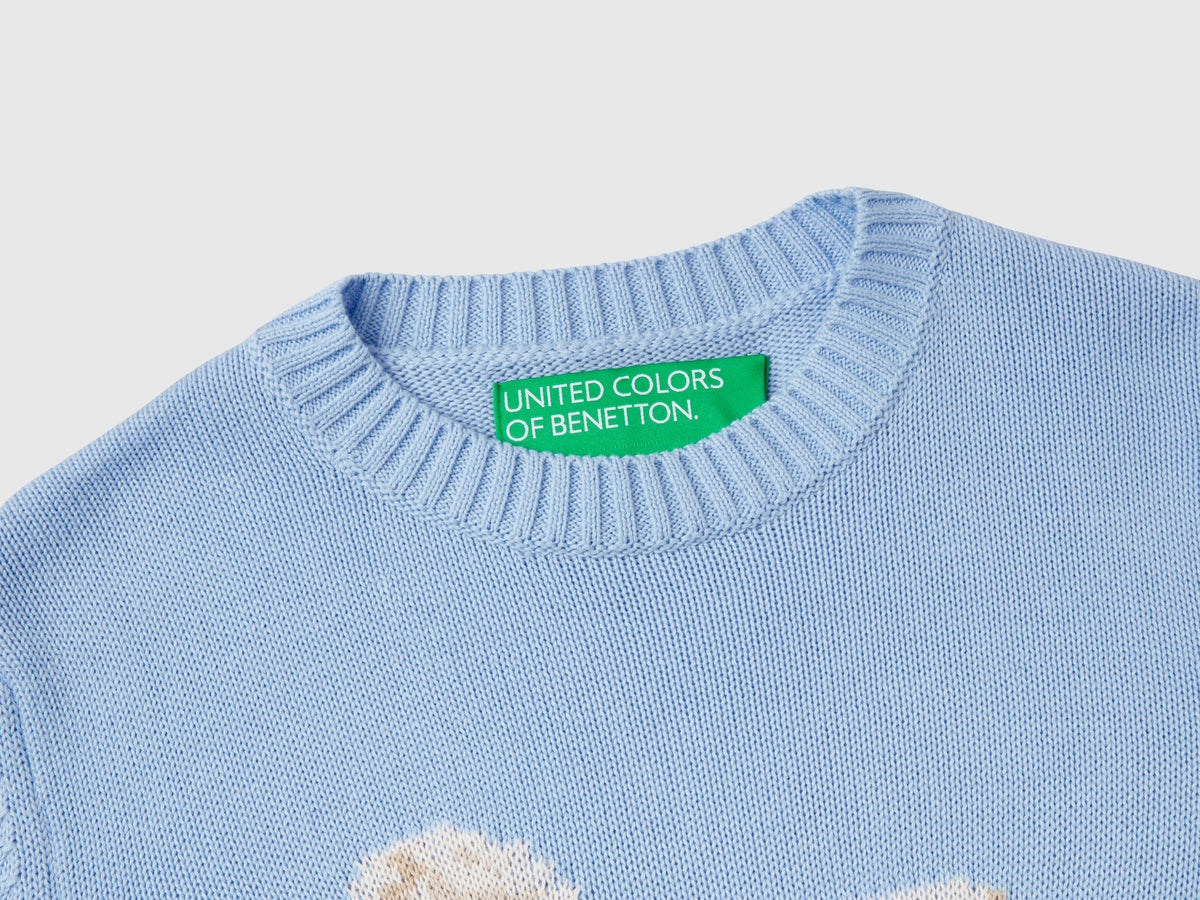 Maglia con intarsio cavallo