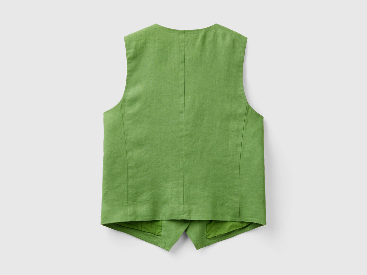 Gilet in puro lino