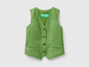 Gilet in puro lino