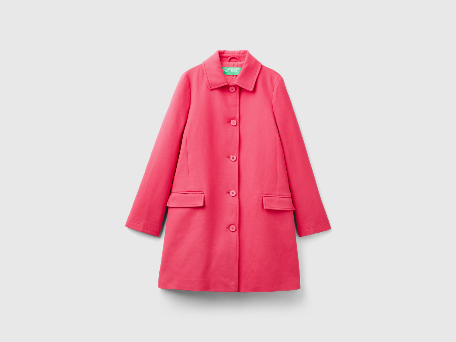 Spolverino in puro cotone da donna fucsia | Benetton Outlet