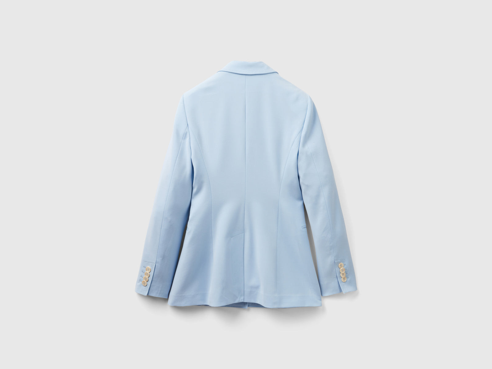 Giacca fluida slim fit da donna celeste 2 | Benetton Outlet