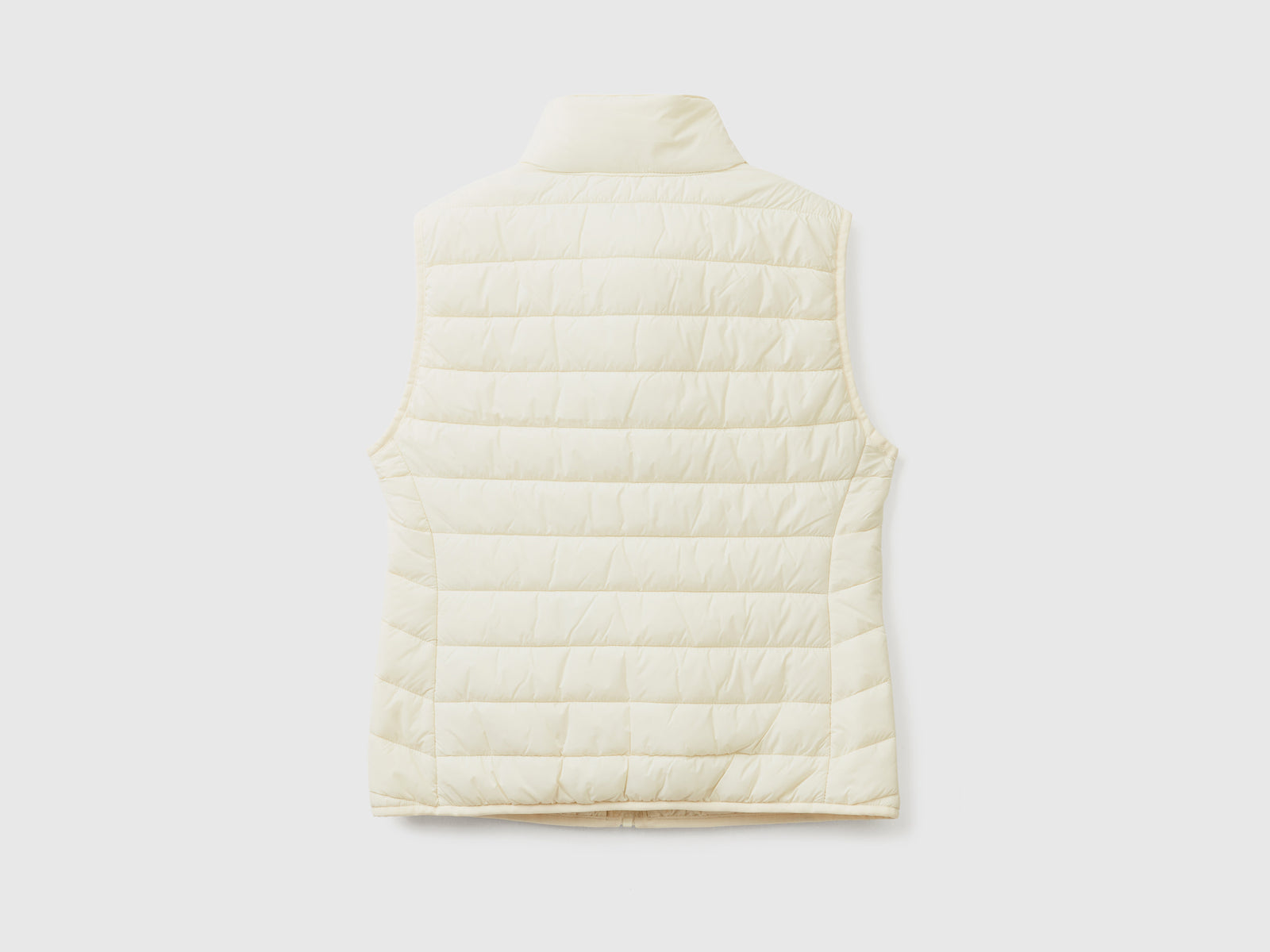 Smanicato imbottito con ovatta riciclata da donna bianco panna 2 | Benetton Outlet