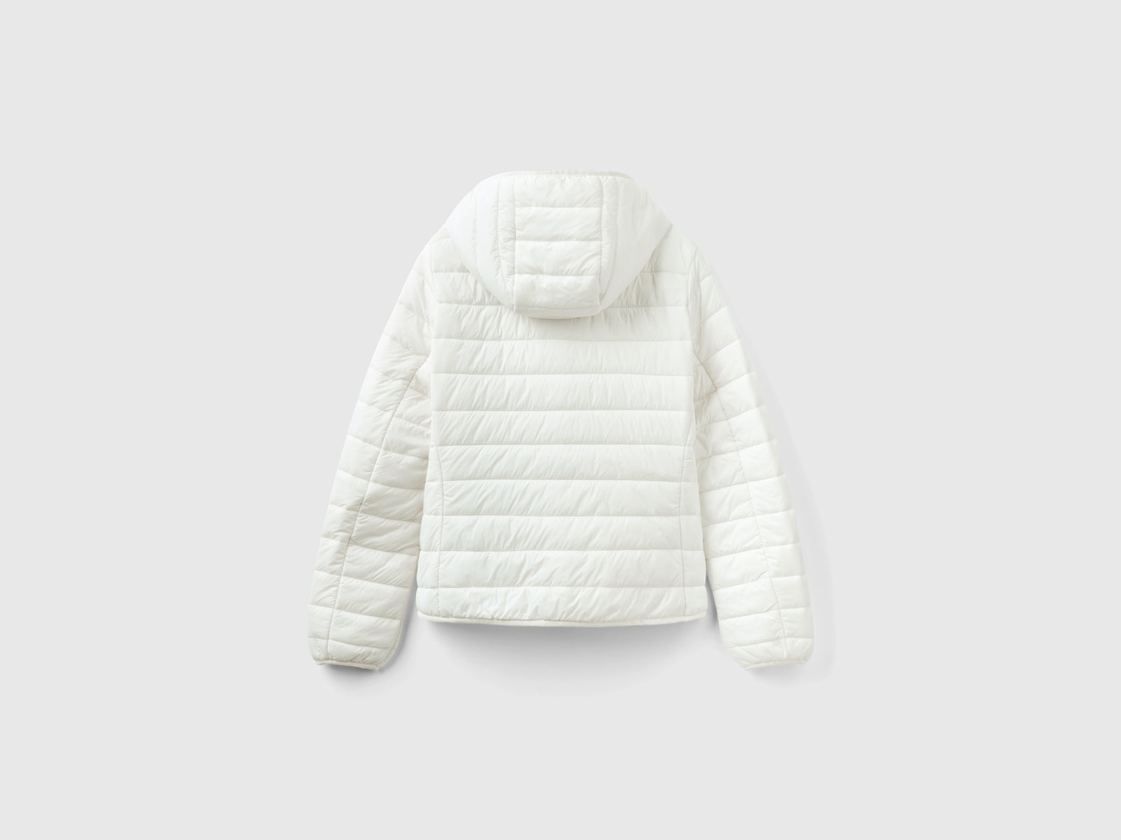 Giubbino imbottito con ovatta riciclata da donna bianco panna 2 | Benetton Outlet