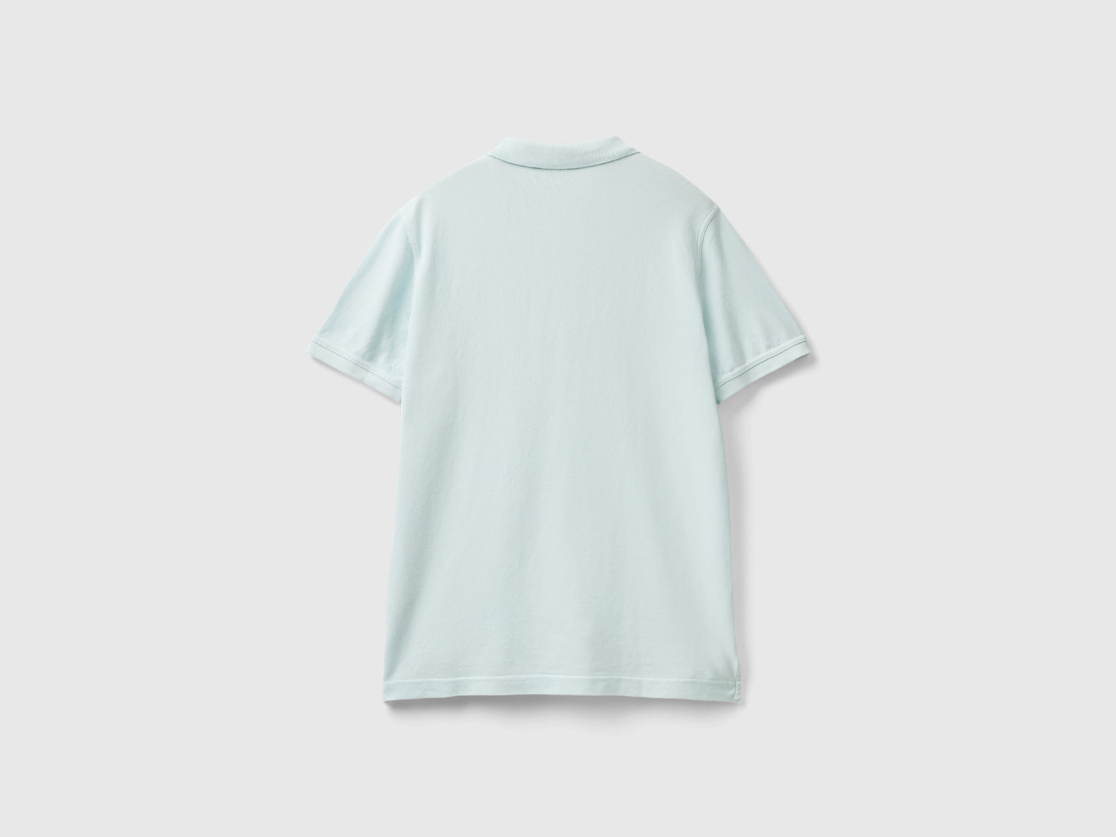 Polo chiaro regular fit da uomo verde acqua 2 | Benetton Outlet