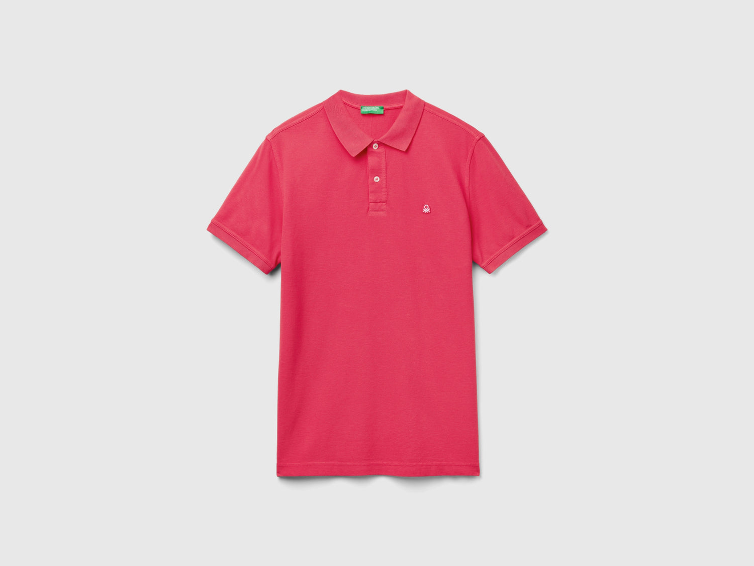 Polo de corte regular da uomo fucsia | Benetton Outlet