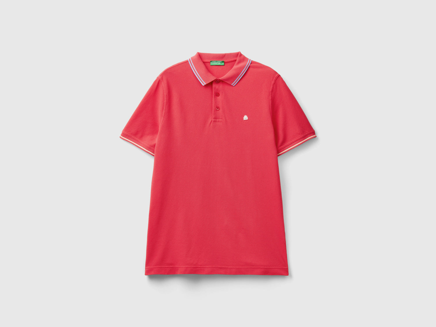 Polo de algodón orgánico da uomo fucsia | Benetton Outlet