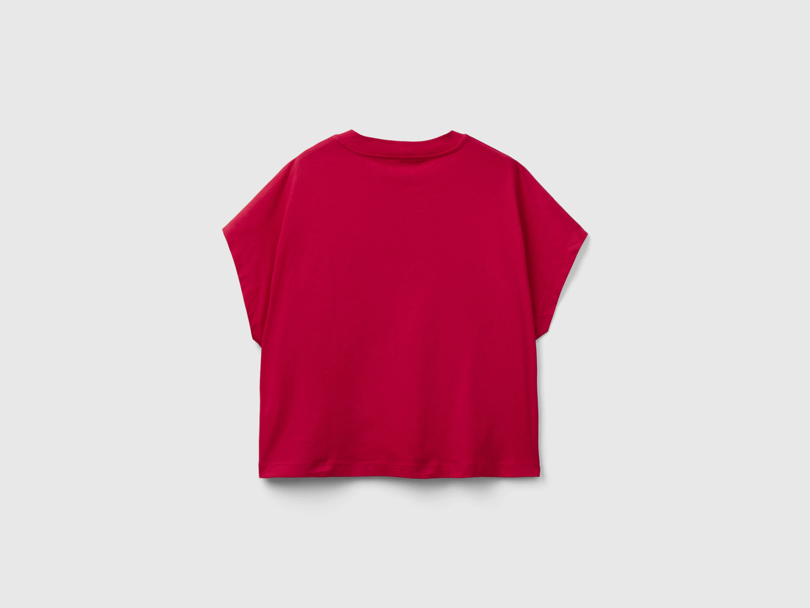Maglietta con manica a kimono da donna rosso 2 | Benetton Outlet
