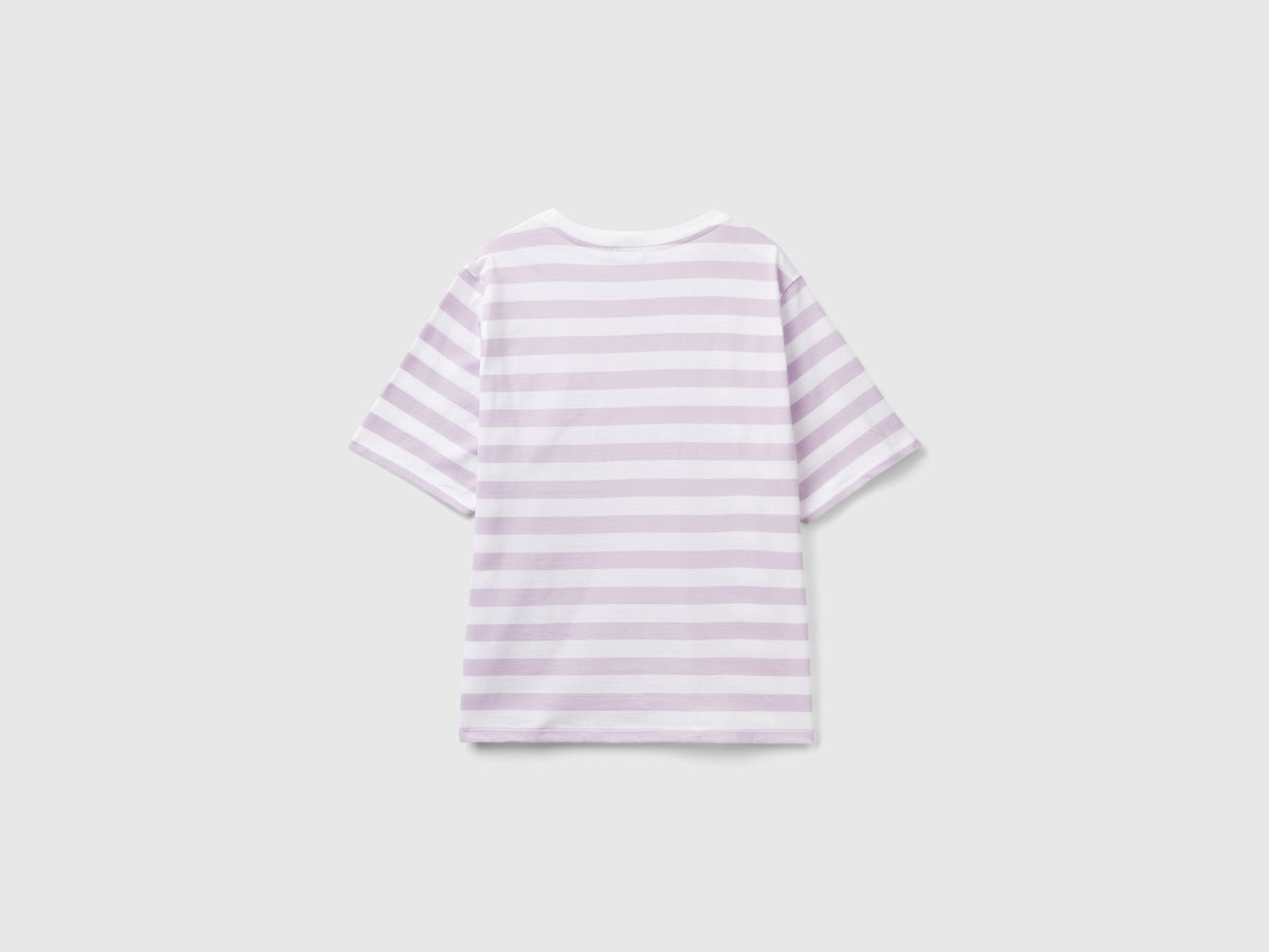T-shirt a righe comfort fit