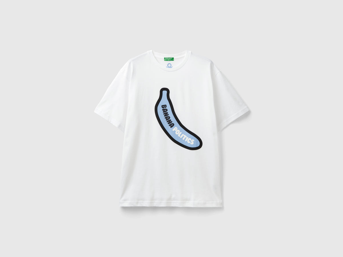 Maglietta oversize con stampa banana