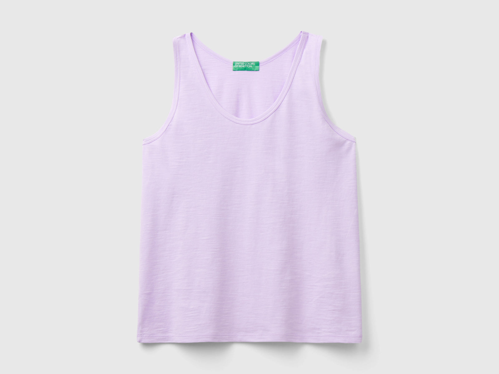 Canotta in cotone leggero da donna lilla | Benetton Outlet