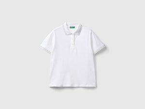 Polo in cotone bio stretch