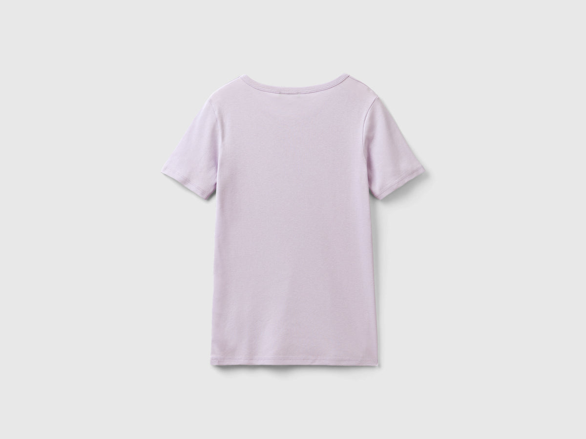 T-shirt in cotone a fibra lunga