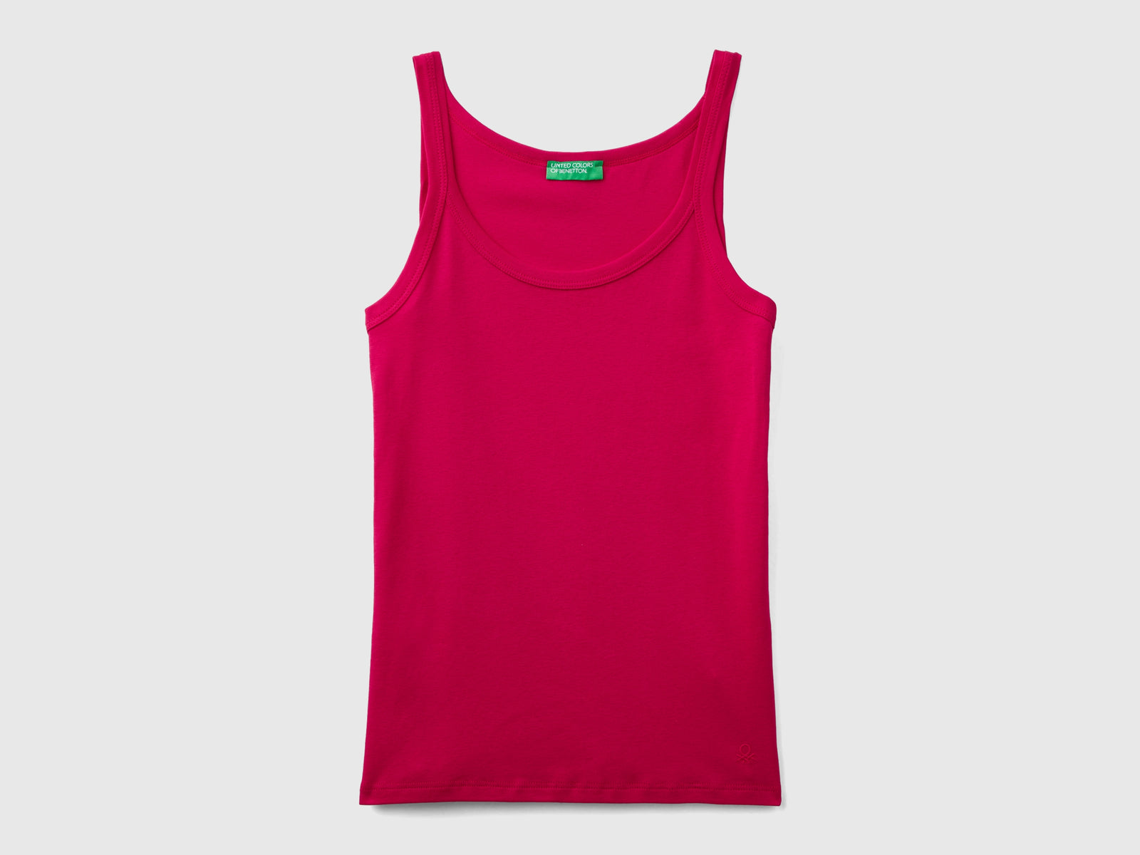 Canotta ciliegia in puro cotone da donna ciclamino | Benetton Outlet