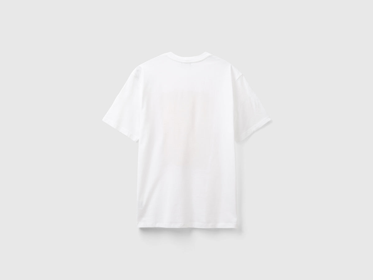 T-shirt con stampa in cotone bio