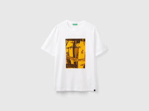 T-shirt con stampa in cotone bio